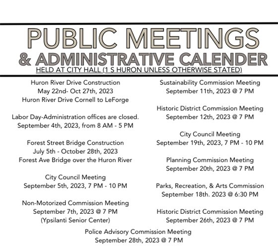 Ypsilanti Senior Center events for the month of September: Art (Fridays) 1st, 8th, 15th, 22nd & 29th @ 12:30- 2:00 PM Bingo (Wednesdays): 6th, 13th, 20th & 27th @12:30 PM - 2:00 PM Euchre Monday(s) September- 4th, 11th @ 12:30 - 2:00 PM  Gentle Fitness (Fridays) 1st, 8th, 22nd & 29th @ 10:45 AM-11:45 AM Gentle Fitness (Mondays) 4th, 11th, 18th & 25th @ 10:30 AM- 11:30 AM Knitting/ Crochet 5th, 12th, 19th & 26th @ 12:30-2:00 PM Norwegian Therapeutic Massage on 1st, 8th, 15th, 22nd, 29th @ noon Service Project 5th, 12th, 19th & 26th @ 10:00 AM Tech: 5th, 12th, 19th & 26th @ 10:00 AM Memory Cafe Tuesday, September 12th @ 2:00 PM.