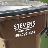 Stevens Disposal 96-gallon garbage bin