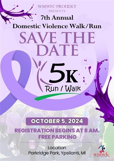 Domestic Violence Walk/ Run 5 K on October 5th at Parkridge Park
