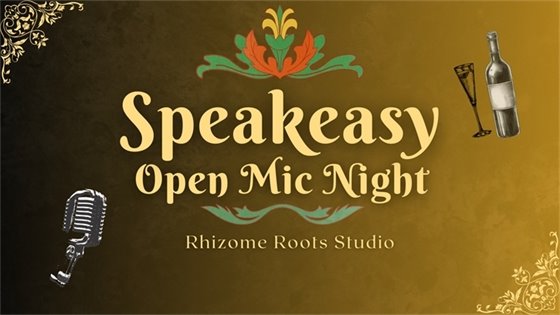 Saturday, Feb 15th- Speakeasy style open mic night welcomes Acoustic Musicians, Poets, Authors-in-the-making, Artists, and patrons of the arts. Join us for an intimate evening of storytelling, songs, and libations. $10 for entry or $5 for students. Signup coming soon. Free parking and handicap-accessible venue.