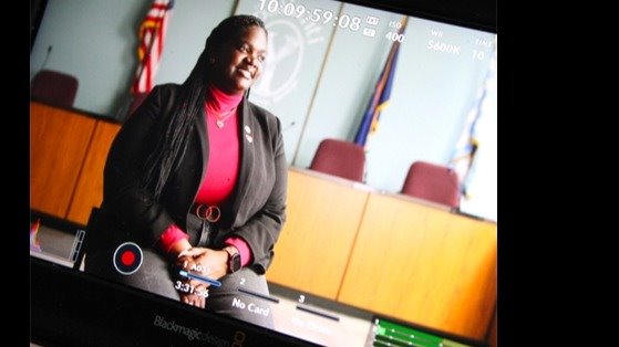 Mayor Brown on camera