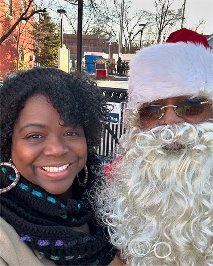 DDA Board Member Ylondia Portis found Santa Downtown