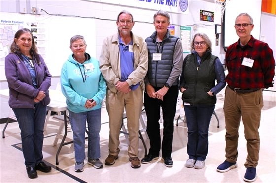 Election Workers at Estabrook Elementary School