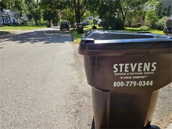 New trash bins